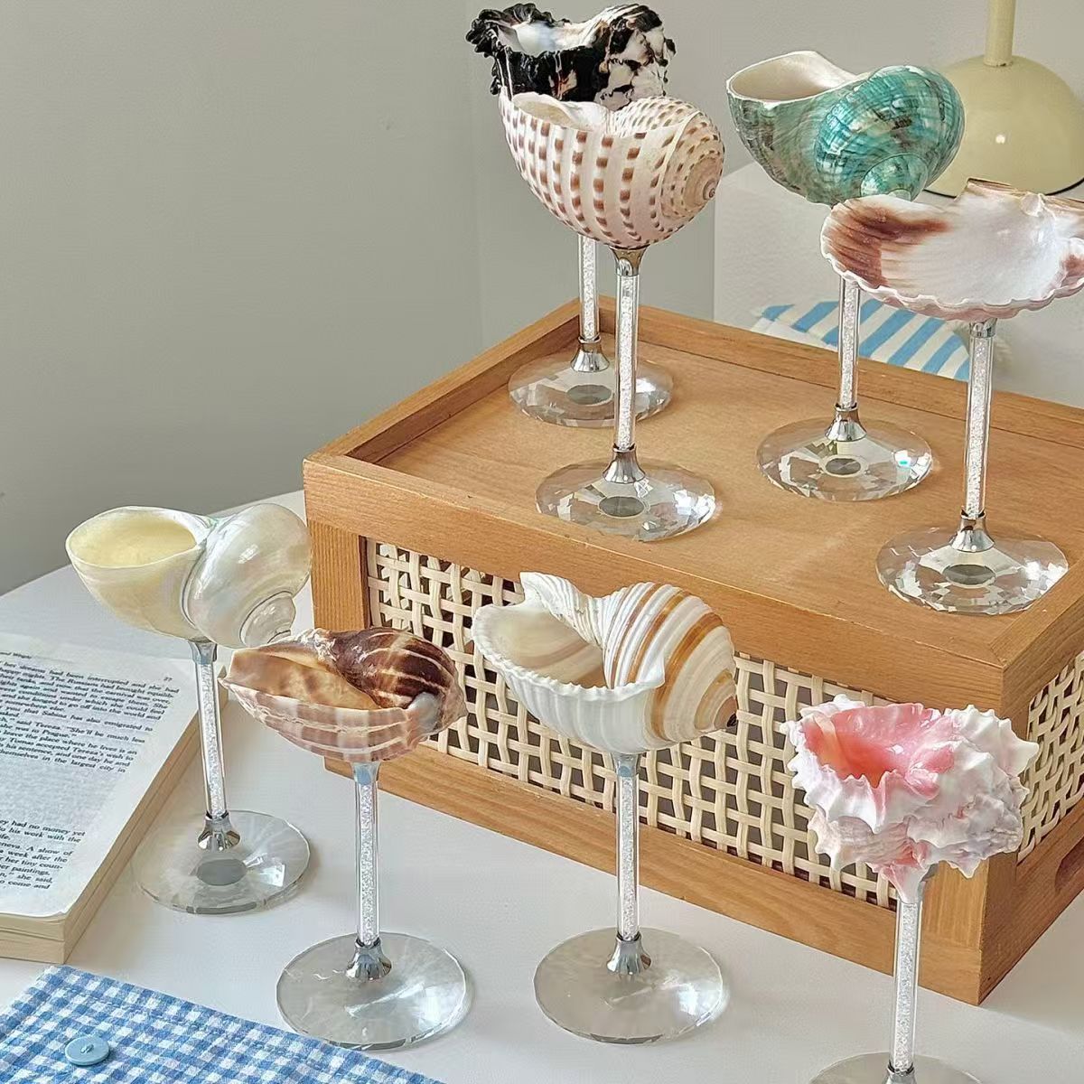 Handmade Shell Cup Incense Holder – Creative Coastal Decor, Wedding Bridesmaid Gift - Image 4