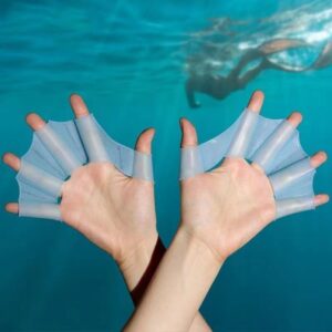 Silicone Swimming Training Paddles – Adult & Kids Hand Fins for Freestyle Technique