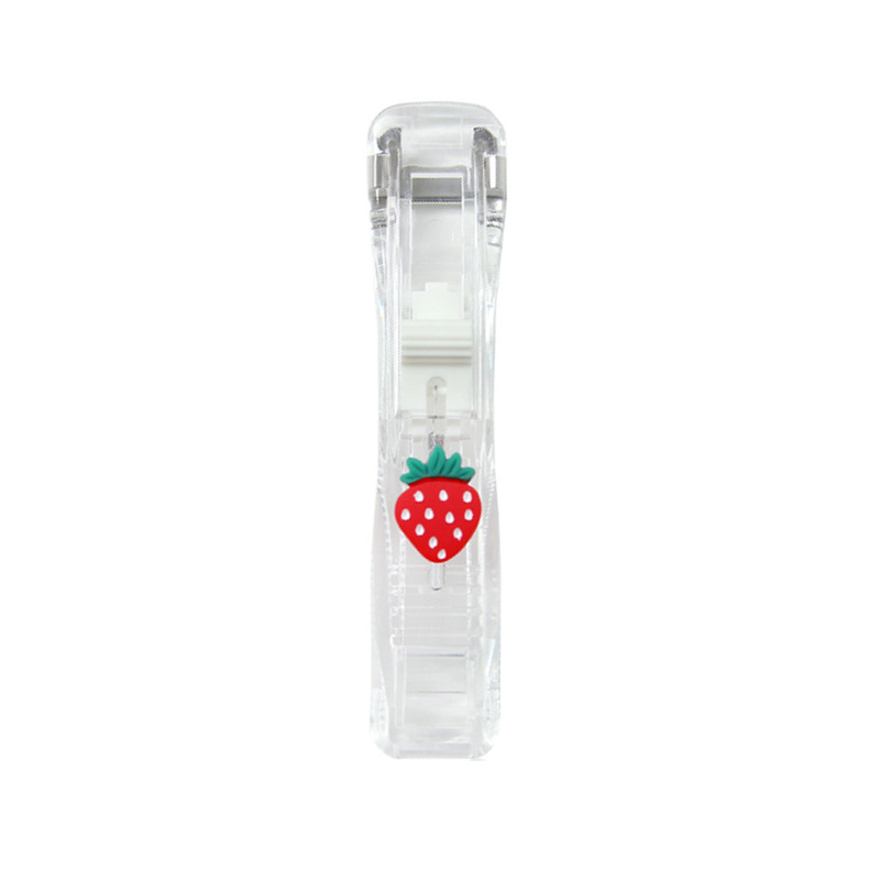Cute Transparent Paper Clip Dispenser Set – Kawaii Document Clips with Refills, Metal Ticket Clips for School & Office - Image 5