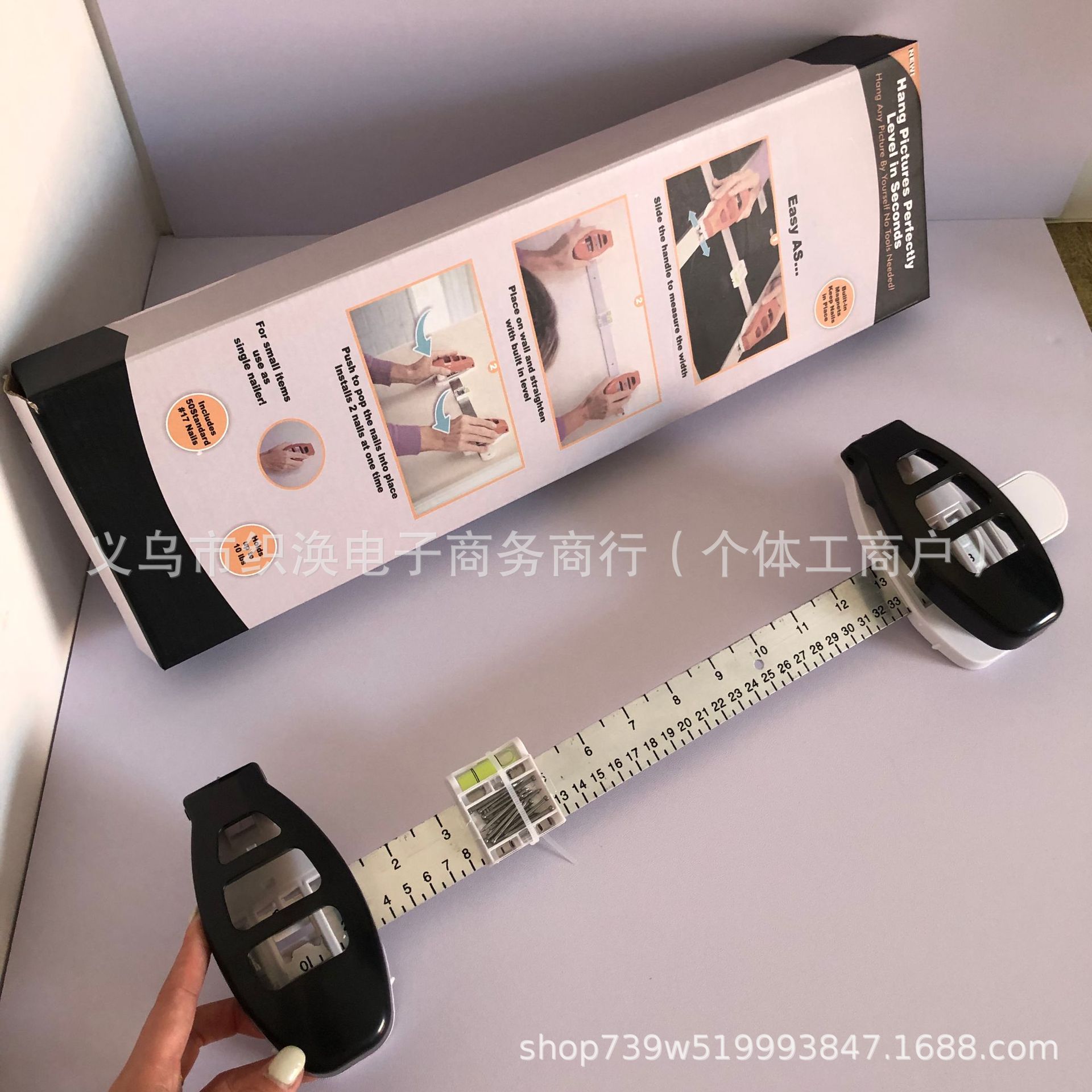 Hanging Hero Picture Frame Level - Nail Positioning & Angle Measuring Tool - Image 5