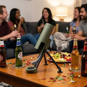 New Beer Bottle Mortar Opener - Unique Gift for Festivals & Parties