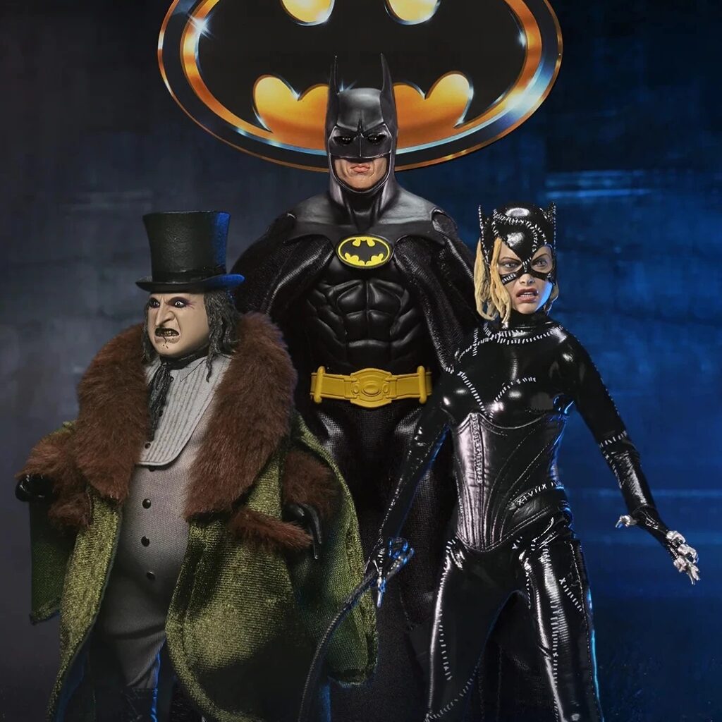 NECA Batman Returns 1989 Movie 8-Inch Action Figures: Batman, Catwoman, Penguin