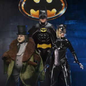 NECA Batman Returns 1989 Movie 8-Inch Action Figures: Batman, Catwoman, Penguin
