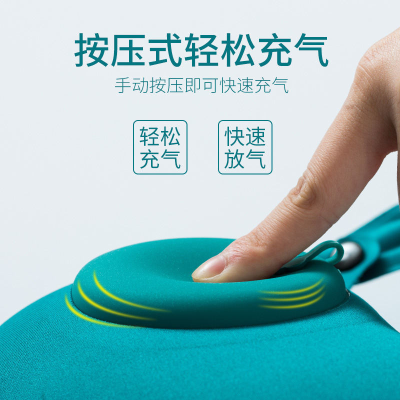 Pressurized Inflatable U-Shaped Neck Pillow for Travel, Office & Airplane - Portable & Creative - Image 4