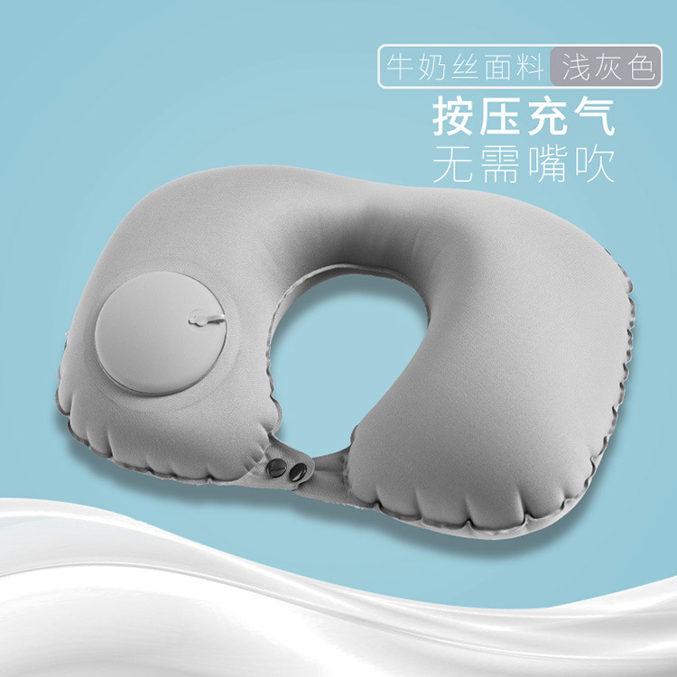 Pressurized Inflatable U-Shaped Neck Pillow for Travel, Office & Airplane - Portable & Creative - Image 7