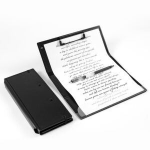 Tri-Fold Clipboard – Nurses Medical Letter Size Folding Clipboard with Storage