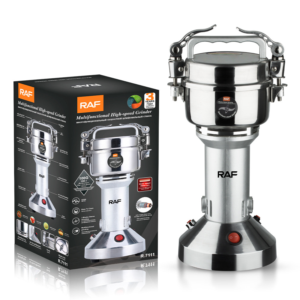 RAF EU Standard Electric Grinder Mill 950W for Grains, Herbs, Coffee - Commercial & Home Use - Image 2