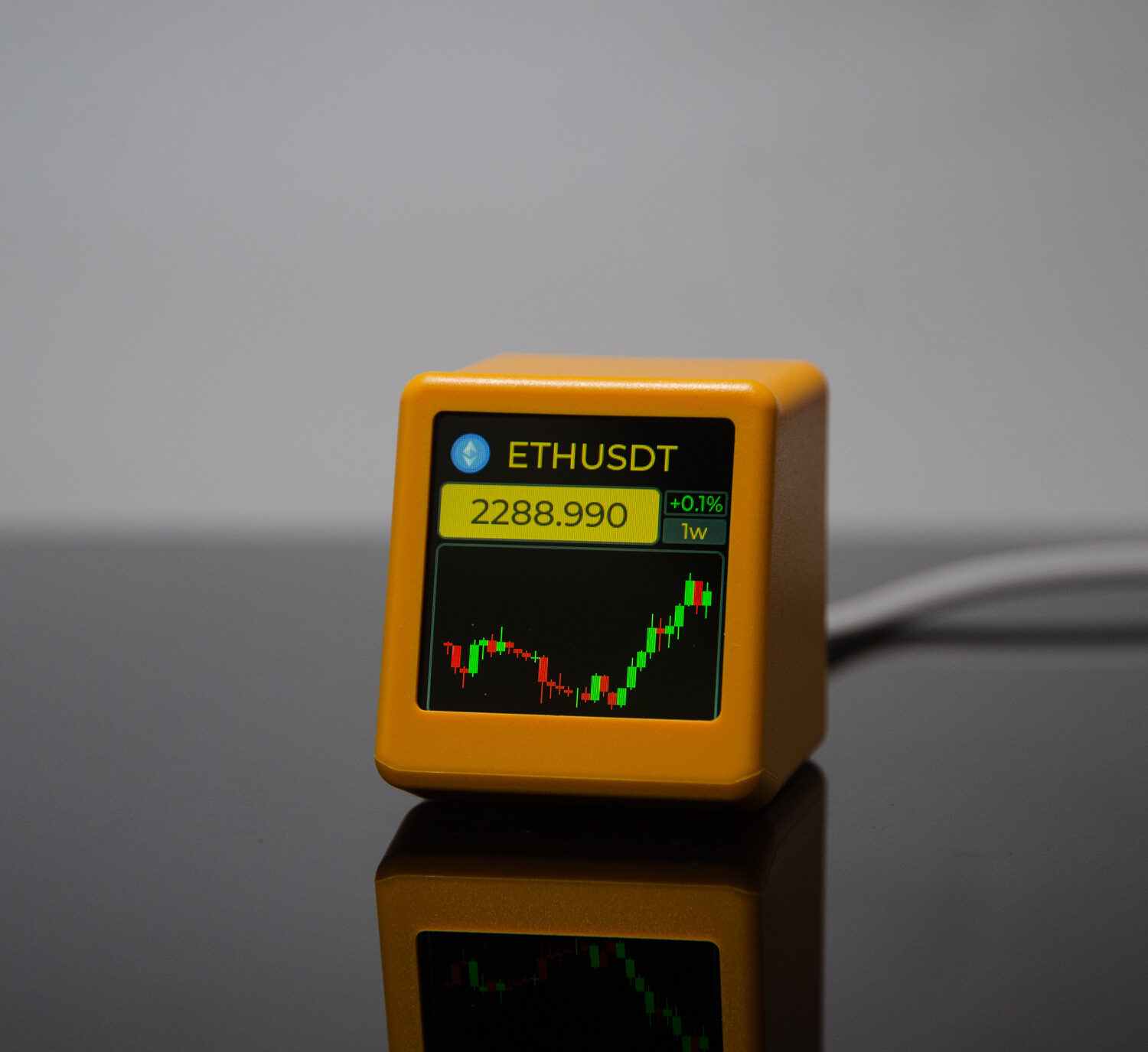 Stock Ticker WiFi Weather Clock Exchange Rate BTC Cryptocurrency Real-time Price - Image 2