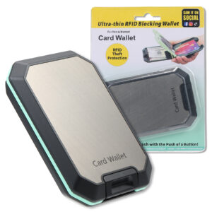 SWT Ultra-Slim Anti-Demagnetization Card Holder Wallet for Men - Black