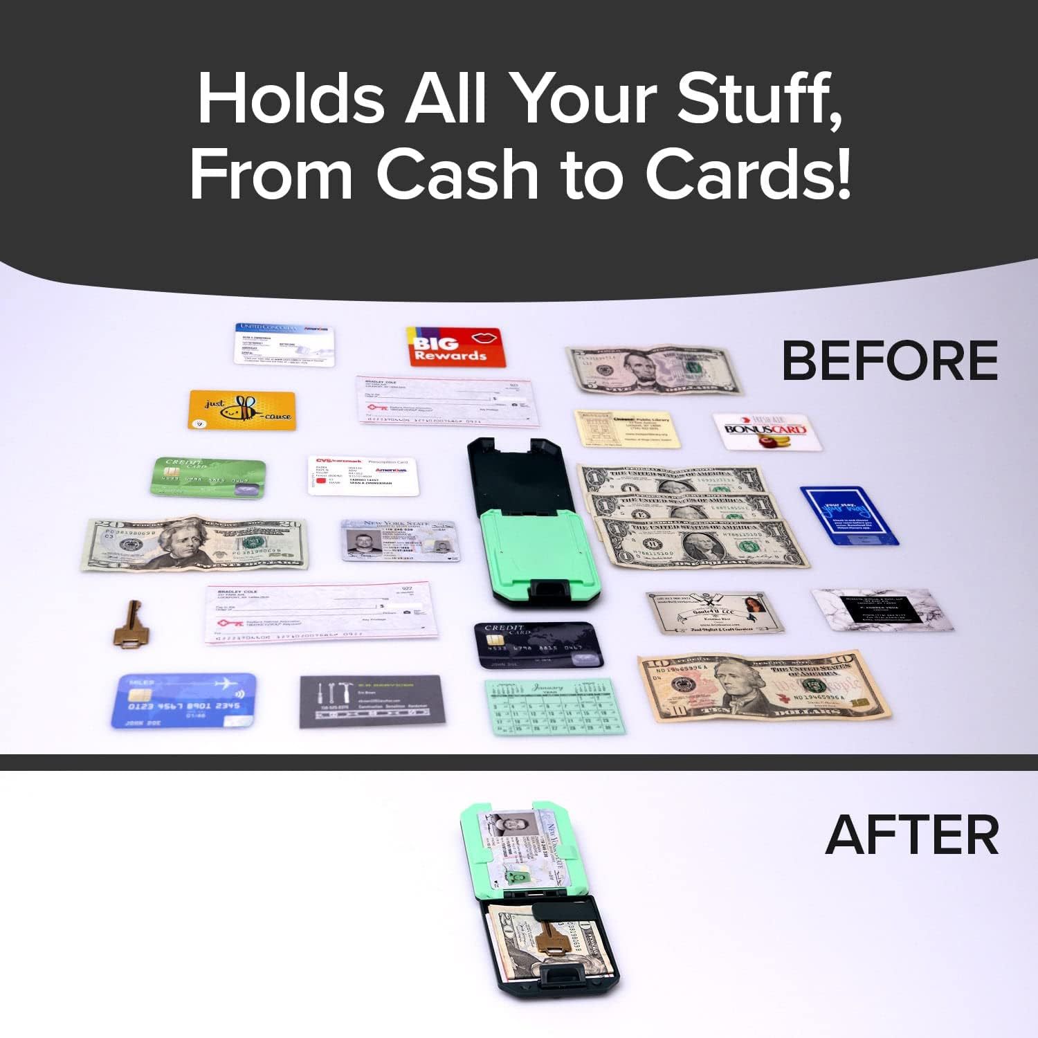 SWT Ultra-Slim Anti-Demagnetization Card Holder Wallet for Men - Black - Image 4