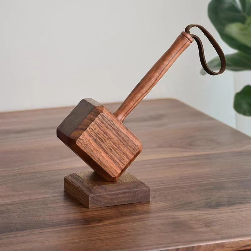 Thor's Hammer Wooden Magnetic Bottle Opener - Creative Beer Opener Home Decor - Image 4