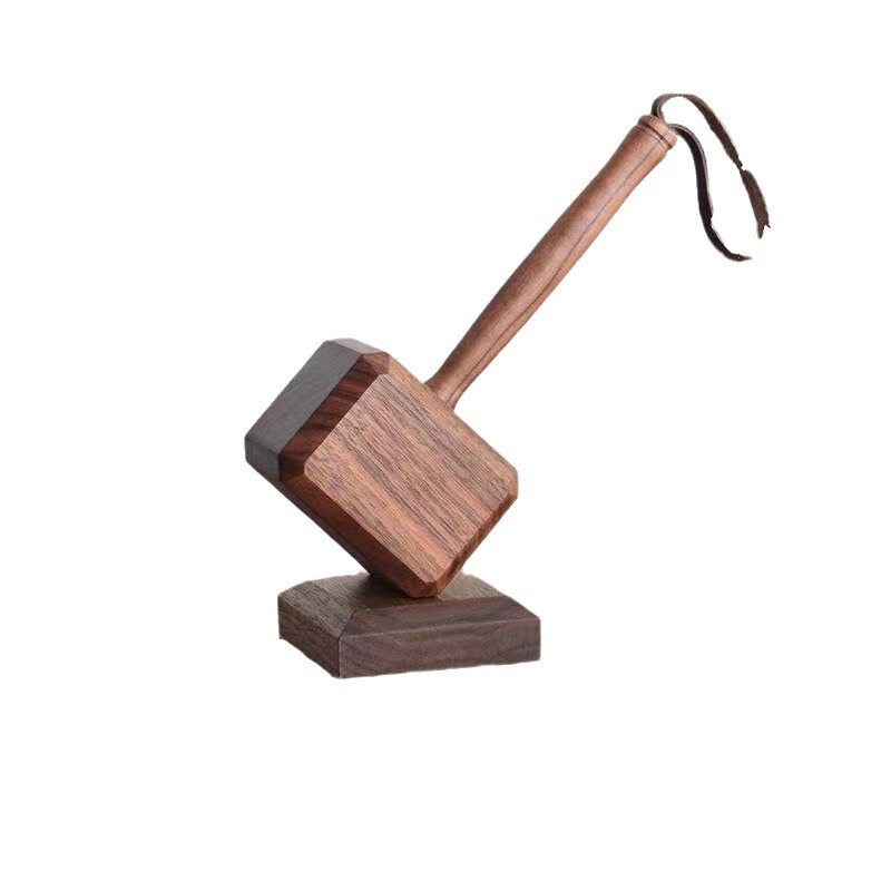 Thor's Hammer Wooden Magnetic Bottle Opener - Creative Beer Opener Home Decor - Image 5