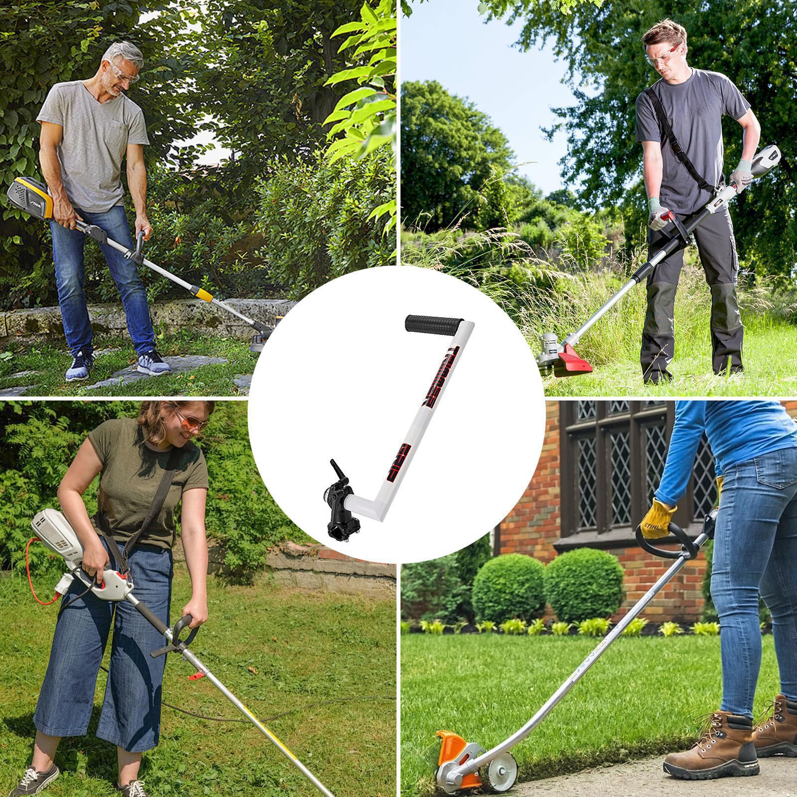 Ergonomic String Trimmer Handle with Shoulder Strap for Weed Eater