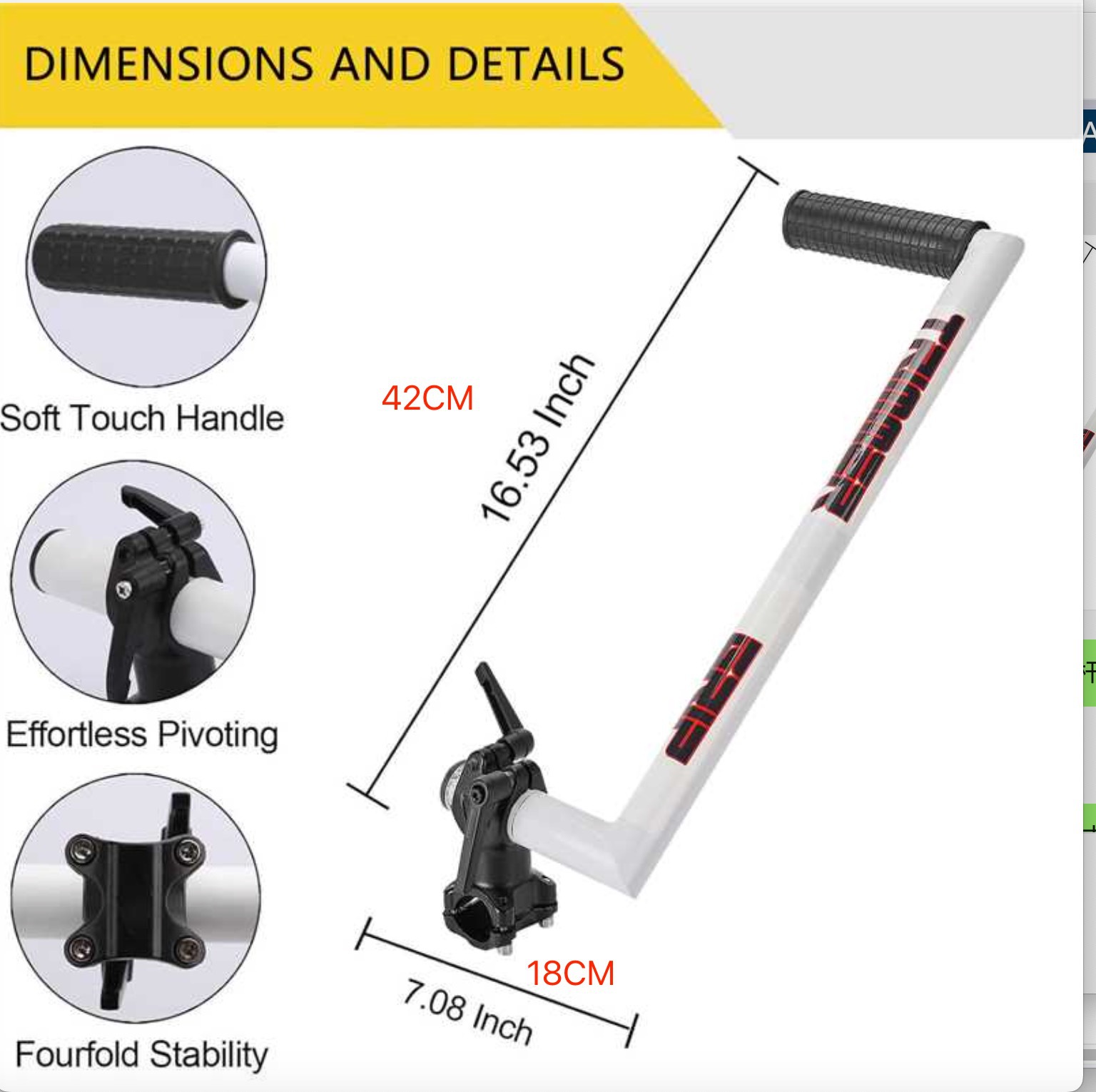 Ergonomic String Trimmer Handle with Shoulder Strap for Weed Eater - Image 6