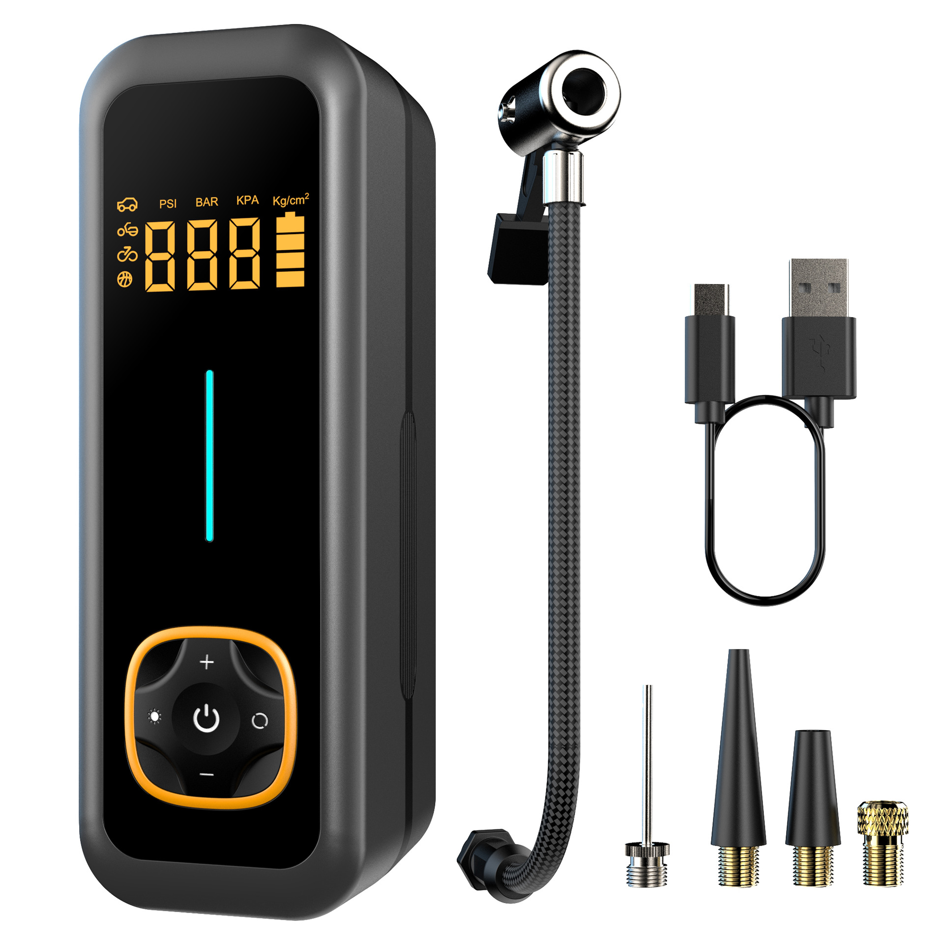 Portable Smart Digital Tire Inflator 12V for Car Bicycle EV - Image 6