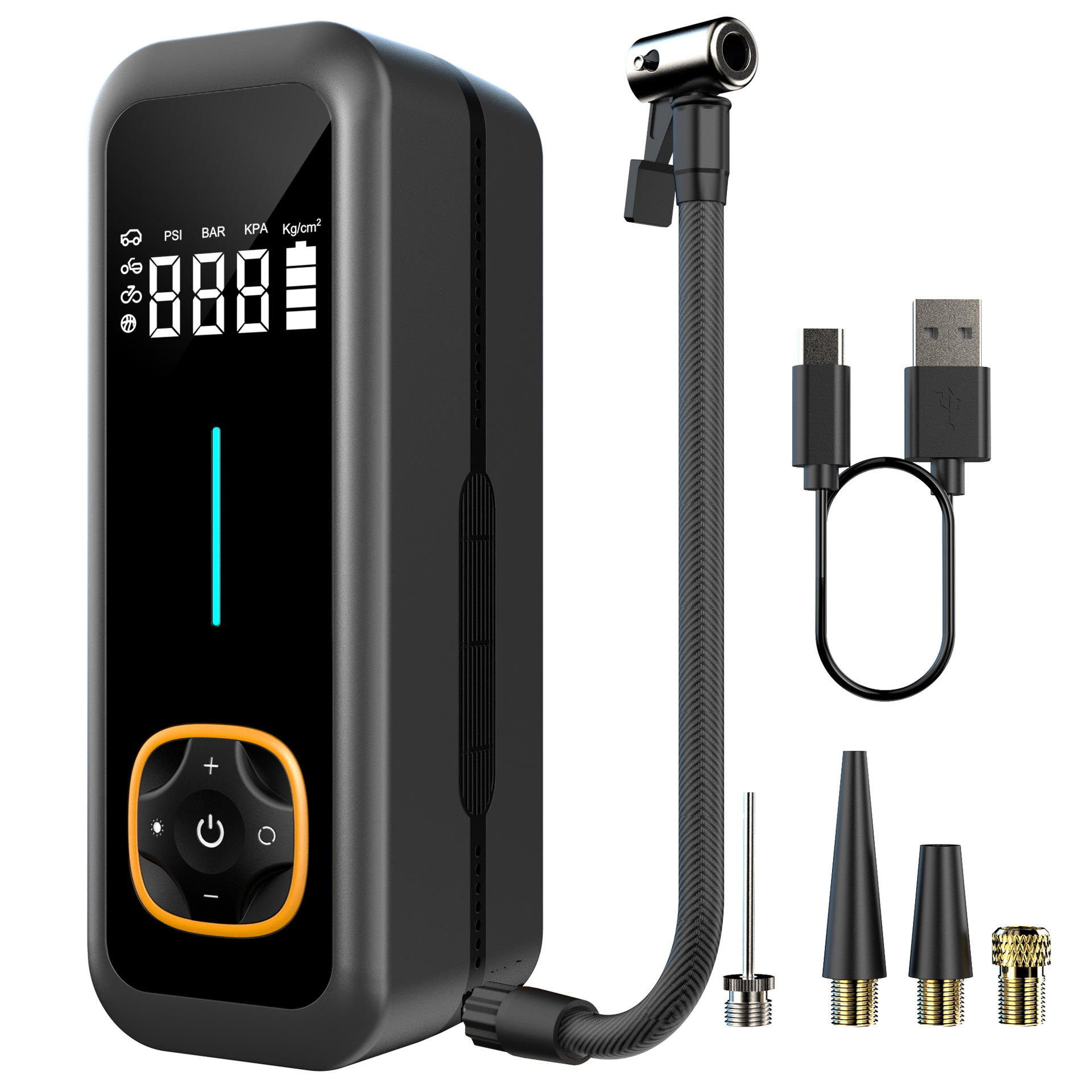 Portable Smart Digital Tire Inflator 12V for Car Bicycle EV - Image 7