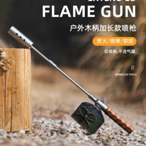 Outdoor Portable Detachable Blow Torch – Stainless Steel Charcoal Fire Starter for Camping & BBQ