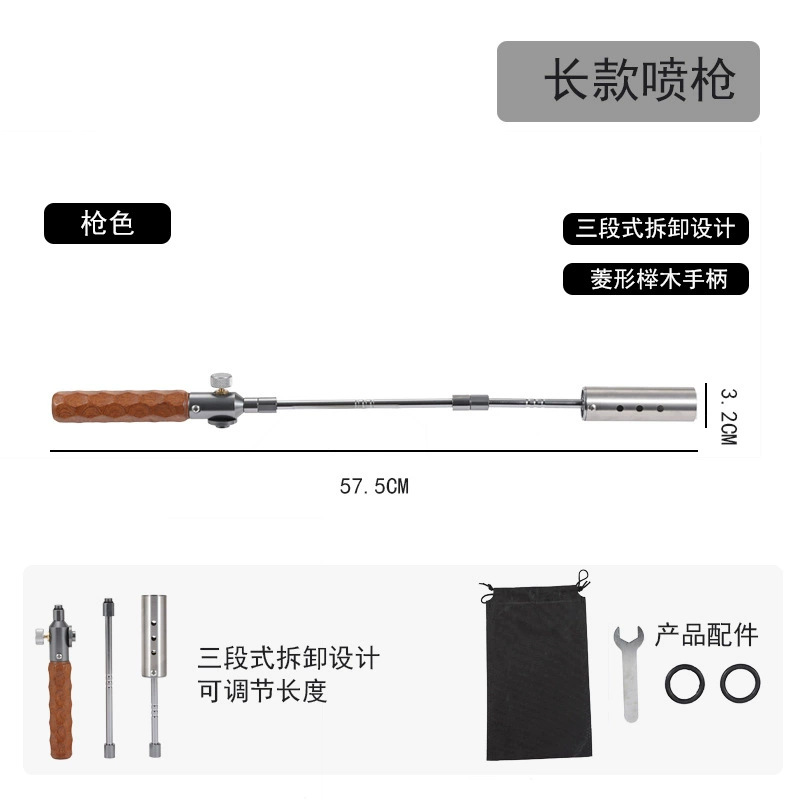Outdoor Portable Detachable Blow Torch – Stainless Steel Charcoal Fire Starter for Camping & BBQ - Image 6