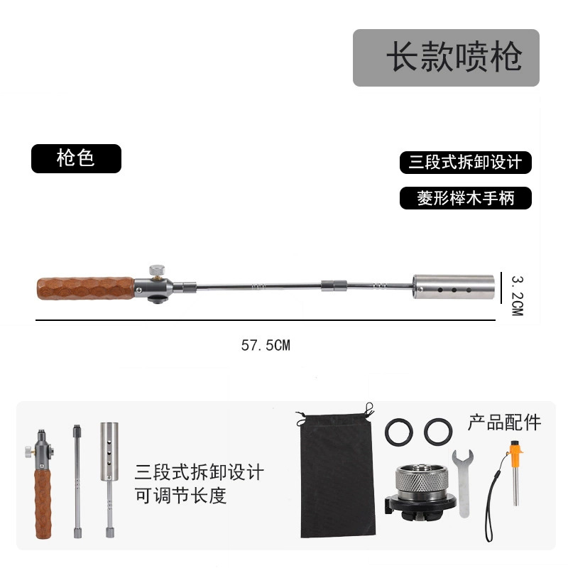 Outdoor Portable Detachable Blow Torch – Stainless Steel Charcoal Fire Starter for Camping & BBQ - Image 7