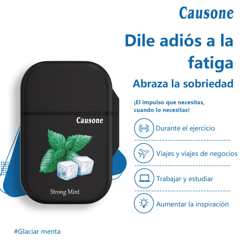 CAUSONE Double-Hole Flip Top Nasal Inhaler Cool Stick with Refill - Wake Up for Driving & Work