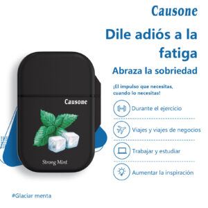 CAUSONE Double-Hole Flip Top Nasal Inhaler Cool Stick with Refill - Wake Up for Driving & Work