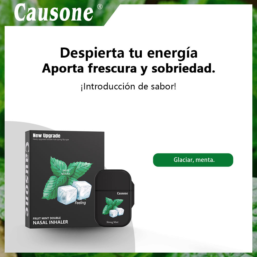 CAUSONE Double-Hole Flip Top Nasal Inhaler Cool Stick with Refill - Wake Up for Driving & Work - Image 6
