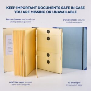 Accordion File Organizer Binder – Expanding Document Folder with Handle, Portable Storage