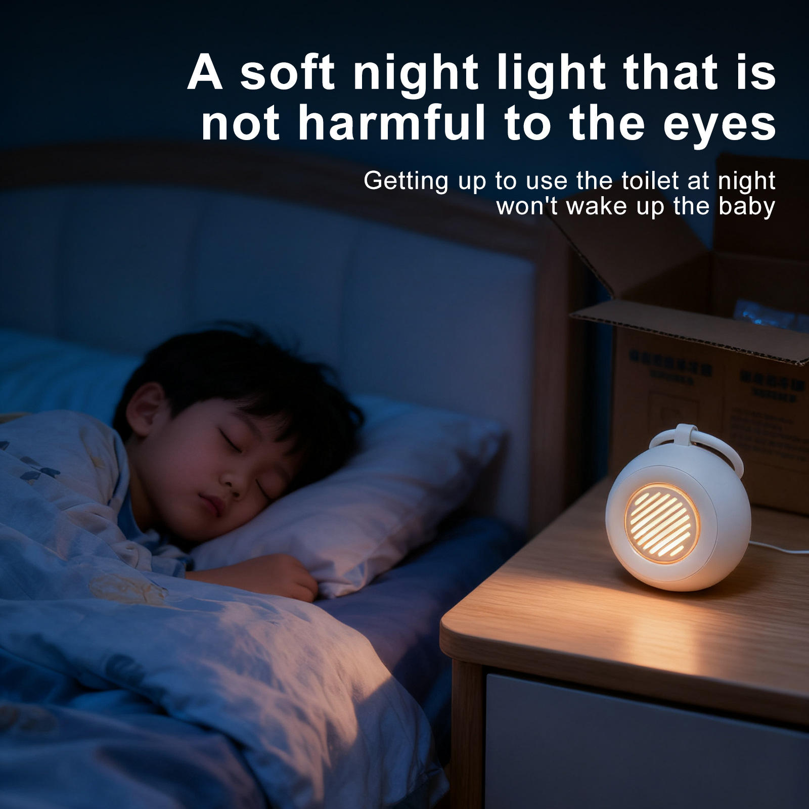 Smart White Noise Cry Detection Baby Sleep Aid Night Light Sound Machine - Image 4