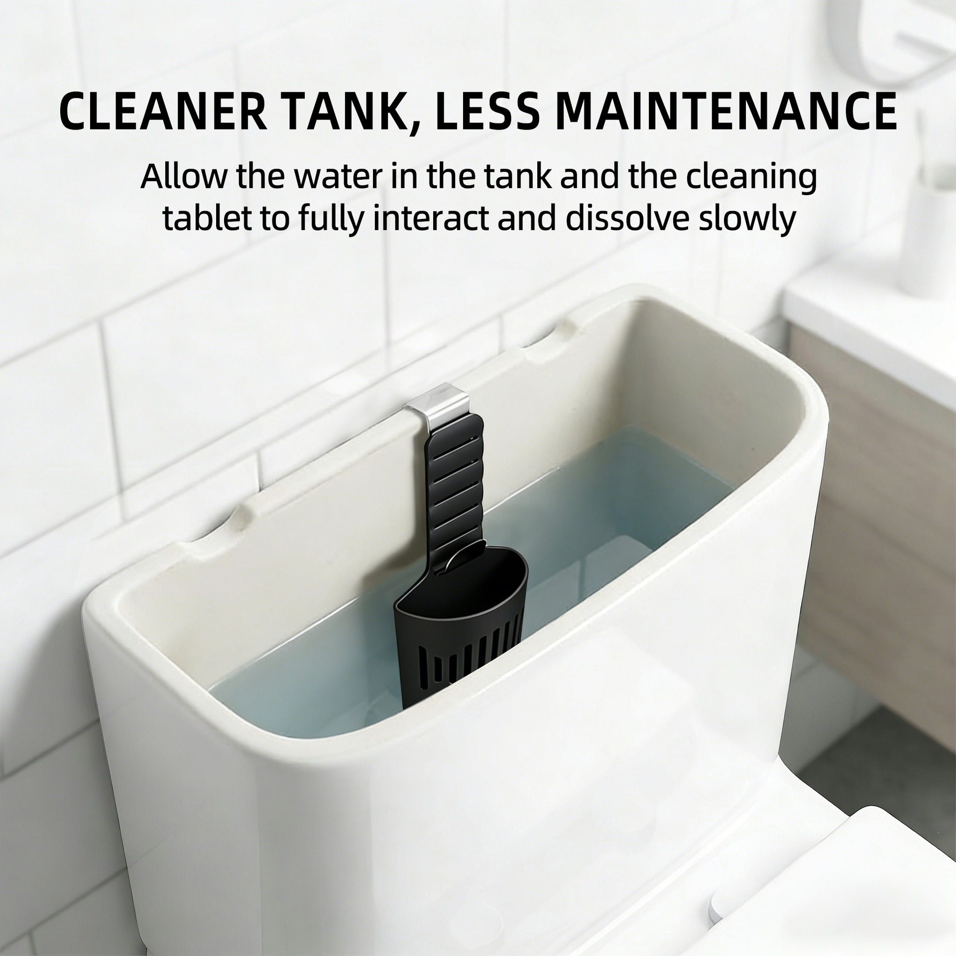 Toilet Tank Cleaning Tablet Holder – Hanging Rack for Automatic Toilet Bowl Cleaner, Rust-Resistant, Multi-Color - Image 3