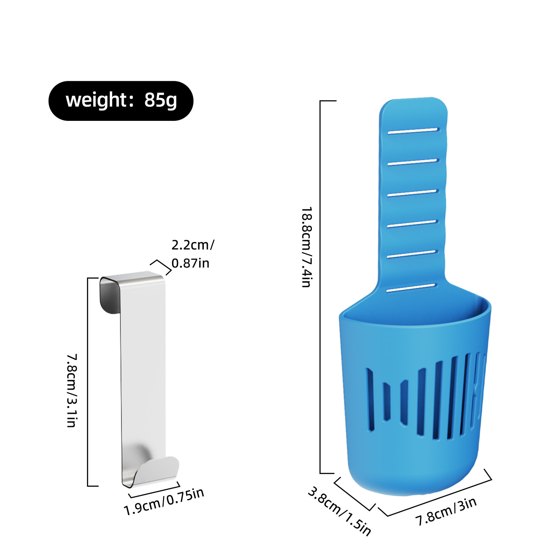Toilet Tank Cleaning Tablet Holder – Hanging Rack for Automatic Toilet Bowl Cleaner, Rust-Resistant, Multi-Color - Image 5